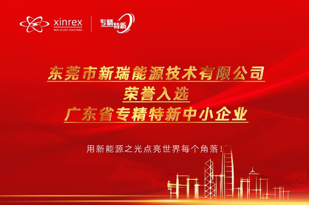 祝贺新瑞能源荣誉入选广东省2022年专精特新中小企业！