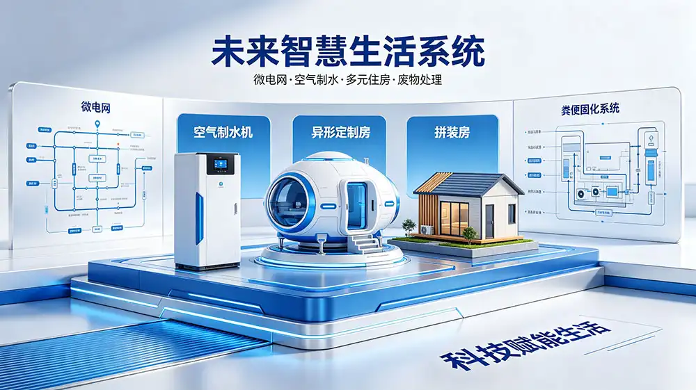 微电网+空气制水+多元住房+废处理